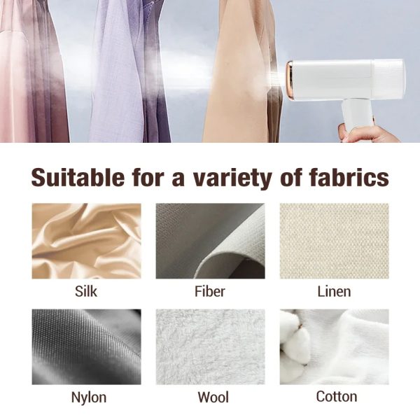 Portable Handheld Steam Iron 1KW Folding Mini Garment Hanging Steamer Clothes Ironing Wet Dry Ironing Machine For Home Travel - Image 4