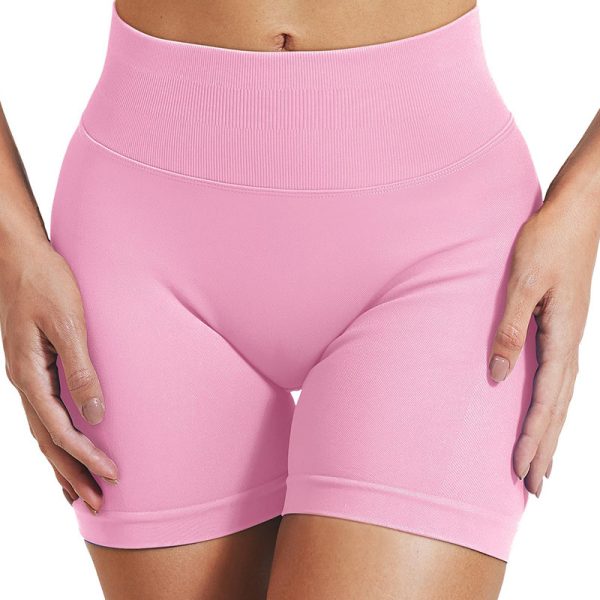 High Waist Yoga Shorts Tight Hip Raise Seamless Quick-drying Pants For Sports Fitness - Image 8