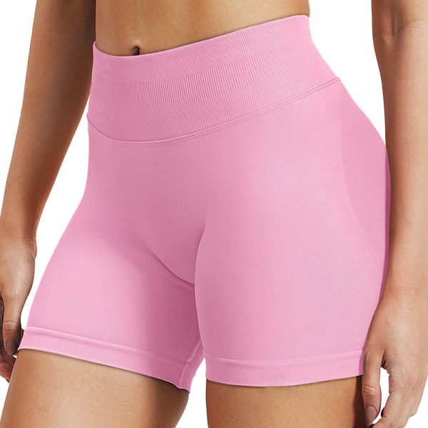 High Waist Yoga Shorts Tight Hip Raise Seamless Quick-drying Pants For Sports Fitness - Image 6