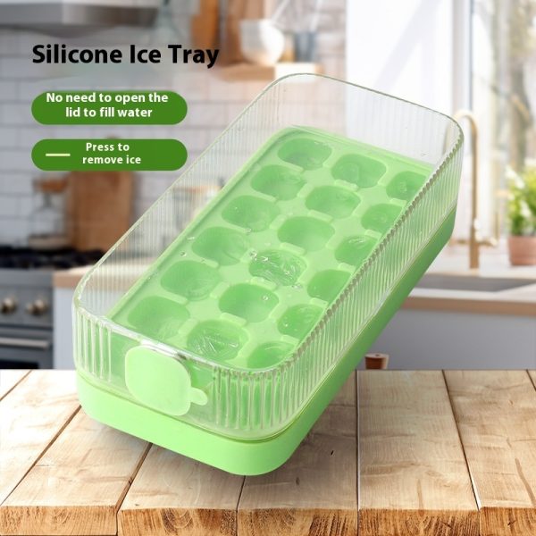 Sealed With Lid Ice Tray Cube Mold For Refrigerator Making