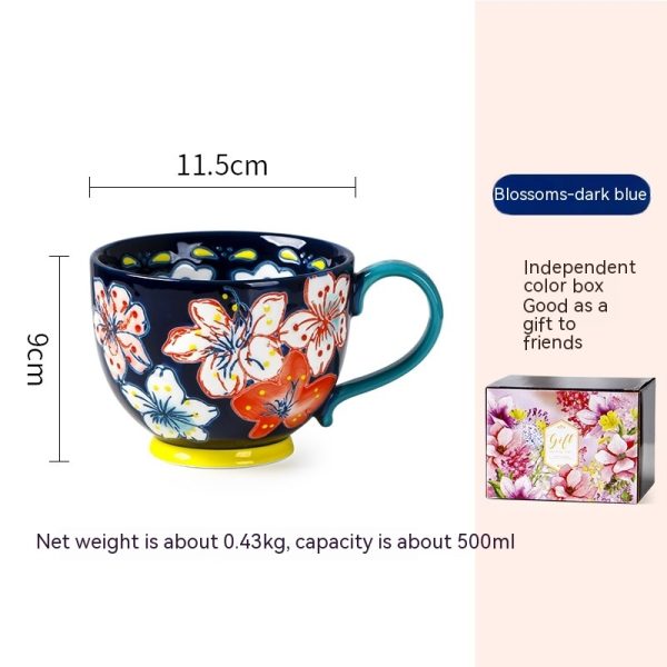 Aomak Ceramic Cup Personalized Hand-painted Water Cup Creative Mug - Image 2